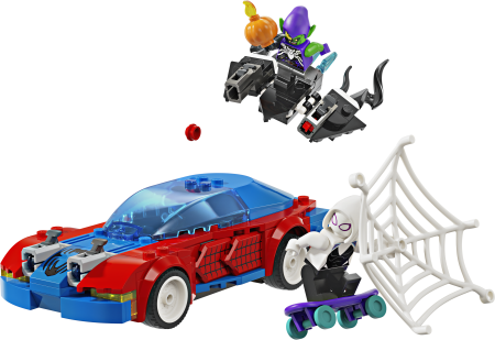 76279 LEGO® Super Heroes Marvel Spider-Mani Võidusõiduauto Ja Venom Green Goblin 