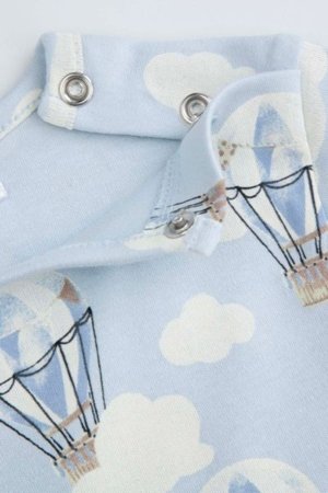 COCCODRILLO lühikeste varrukatega beež särk UNDERWEAR SPECIAL BOY, sinine, WC5404302USB-036-086, 86 cm 