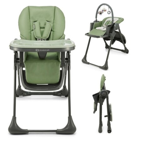 KINDERKRAFT universaalne söögitool 2in1 TUMMIE, green, KHTUMM00GRE0000 