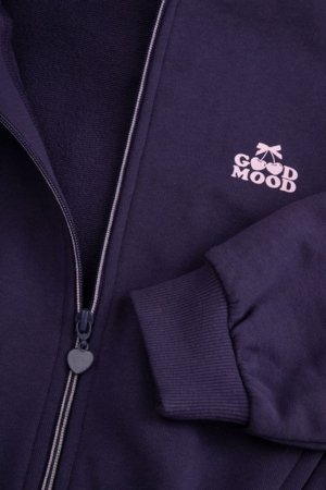 COCCODRILLO kapuutsiga tõmblukuga pusa, tumesinine, cm 