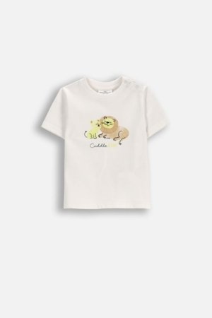 COCCODRILLO lühikeste varrukatega t-särk, kreemi värv, WC6143201IBN-003-080,  
