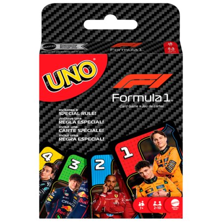 MATTEL GAMES UNO F1 kaardimäng, JMF10 