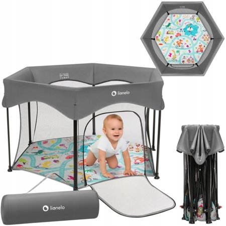 LIONELO maneež ROEL PLUS, 65x85 cm., Grey multicolor 