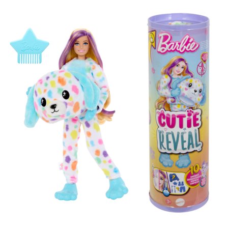 BARBIE Cutie Reveal unistuste seeria üllatusnukk Dalmaatsiakoer, HRK41 