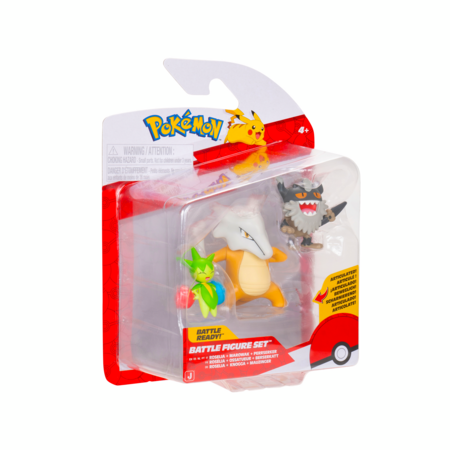 POKEMON Roselia alusega, Perrserker ja Marowak figuurid, 3 tk, PKW4095 