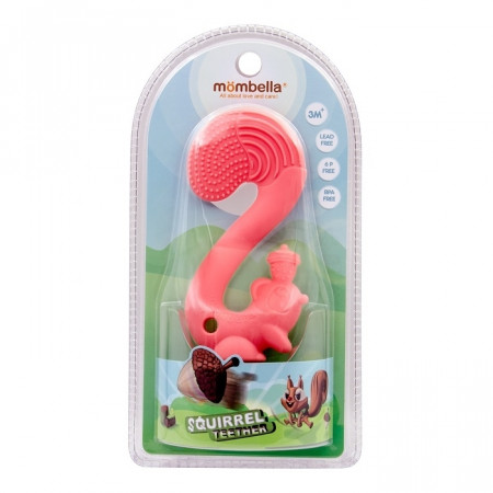 MOMBELLA närimisrõngas Squirrel Red 3kuud+ P8059 P8059