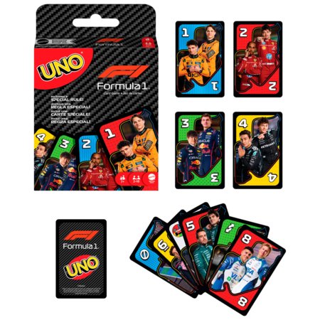 MATTEL GAMES UNO F1 kaardimäng, JMF10 