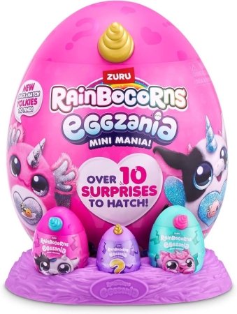 RAINBOCORNS plüüsist mänguasi koos tarvikutega Eggzania , assort., 9296 
