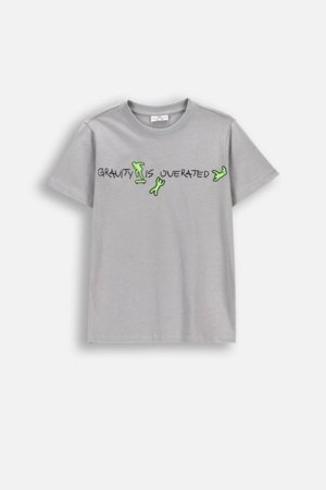 COCCODRILLO lühikeste varrukatega t-särk, hallid, cm 