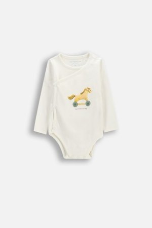 COCCODRILLO pikkade varrukatega hõlmikbodi, beež, WC6112602MBN-003-074, 74 suurus 