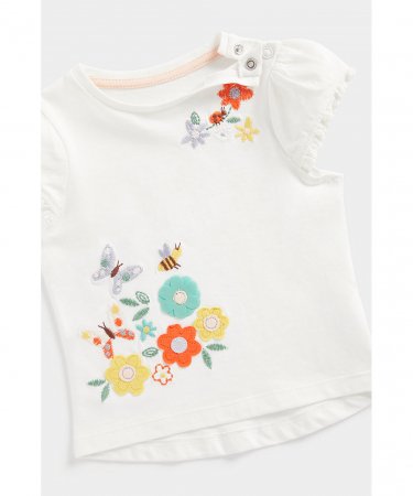 MOTHERCARE lühikeste varrukatega t-särk, seelik + peapael, EA544 620972