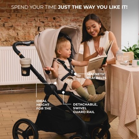 KINDERKRAFT universaalne käru 2IN1 NEA 2.0, platinum grey, KSNEA002GRY2000 