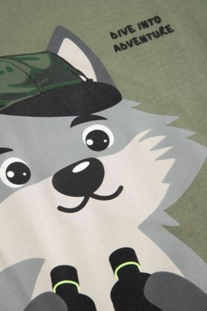 COCCODRILLO lühikeste varrukatega t-särk, rohelised, WC6143205FBK-011-098, 98 