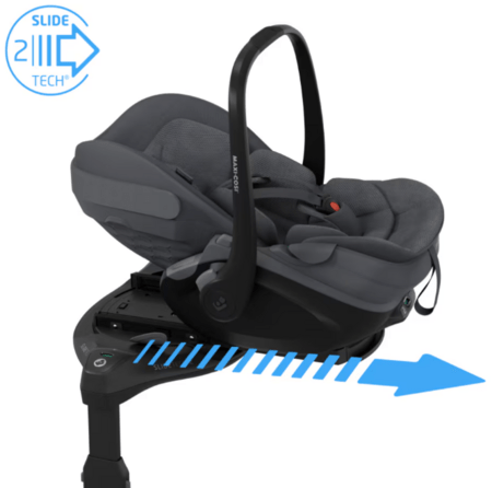 MAXI COSI turvahäll PEBBLE SLIDE PRO, Moon Graphite, 40-87 cm., 8442083110 
