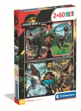 CLEMENTONI pusle Jurassic World 2025, 2x60 tk, 24830 