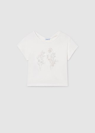 MAYORAL lühikeste varrukatega t-särk, natural, 6.002-91, 140 cm 