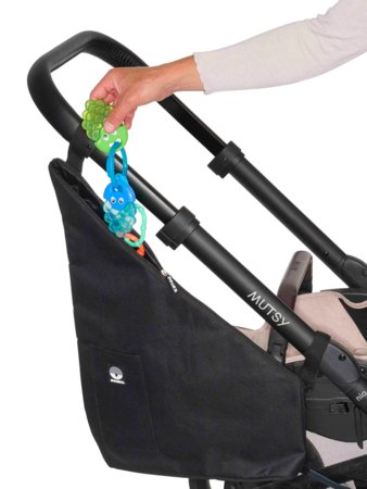 DOOKY jalutuskäru külgkott (kolmnurk), must, 5728256 