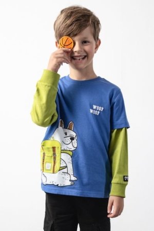 COCCODRILLO t-särk ACADEMY BOY KIDS, sinine, cm 