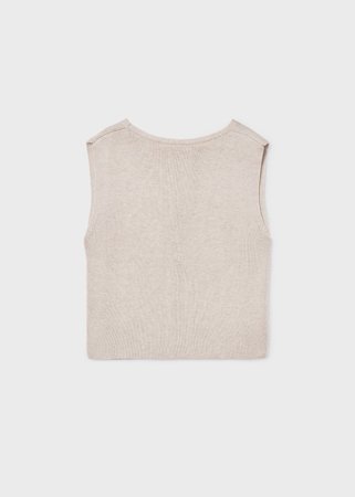 MAYORAL varrukateta pluus, almond, 6.020-29, 128  cm 