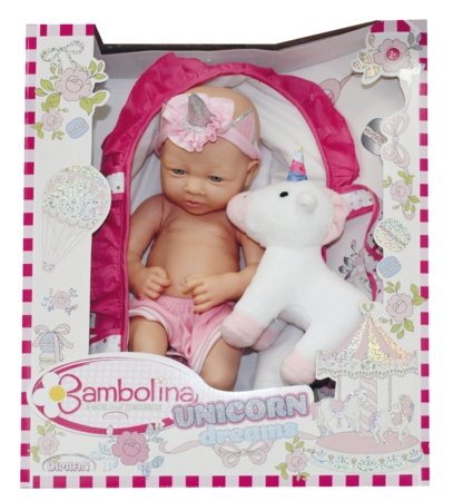 BAMBOLINA nukk - beebi ja pehme ükssarvik Unicorn Dreams, 36cm, BD1263 