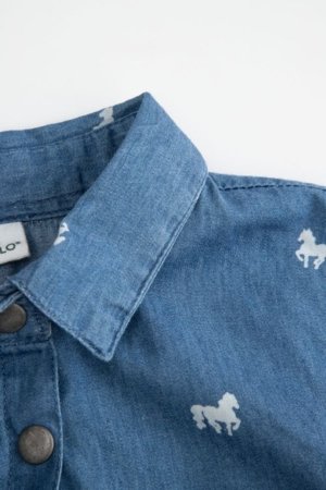 COCCODRILLO pikkade varrukatega kleit, sinine, WC6128101GGK-014-098, 98 suurus 