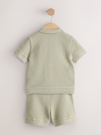 NEXT lühikeste varrukatega polo särk + lühikesed püksid, V00848, 104 cm 