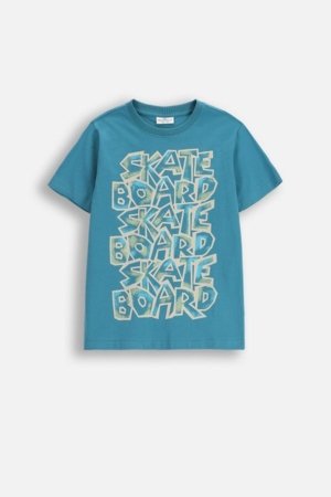 COCCODRILLO lühikeste varrukatega t-särk, sinised, cm 