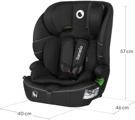 LIONELO turvatool BILLY I-SIZE, Black carbon, 76-150 cm. 