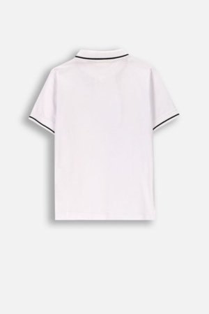 COCCODRILLO lühikeste varrukatega polo särk, valged, WC6143603EJB-001-128, 128 suurus 