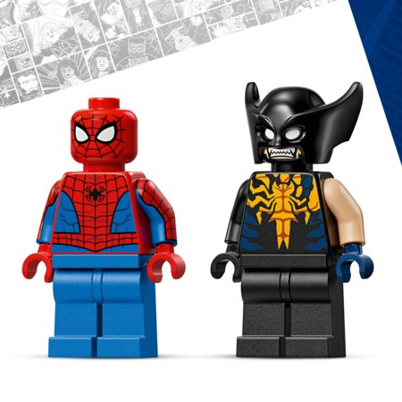 76336 LEGO® ǀ Marvel Spider-Mani auto vs. mürgine Wolverine 