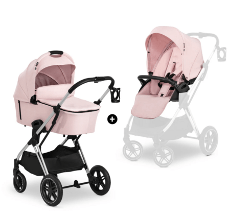HAUCK universaalne käru 2in1 VISION X SET, Silver/Melange rose, 165263 