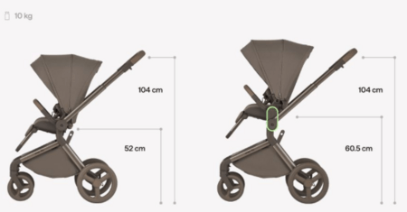 ANEX universaalne käru FLO 2in1, browny, fl-07с, 8885020503173 (frame)  