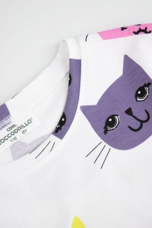 COCCODRILLO lühikeste varrukatega t-särk, valged, WC6143221VGA-001-104, 104 cm 