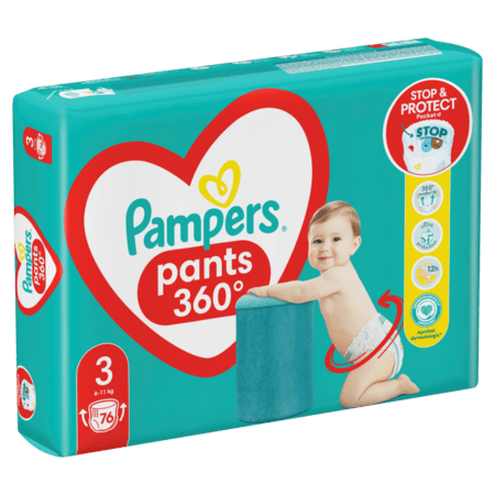 PAMPERS püksmähkmed Pants, 3 suurus, 6-11kg, 76 tk., 80894798 
