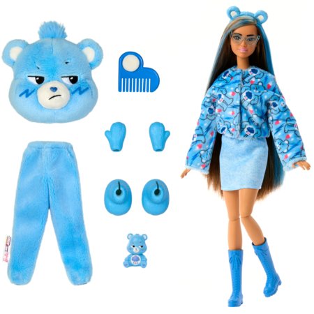 BARBIE Cutie Reveal kaisukaru seeria Grumpy Bear, JCN96 