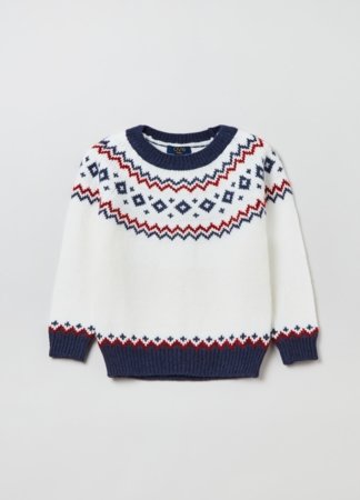 OVS BOY3-10Y TRICOT 2H 9-10 WHITE 001901996 