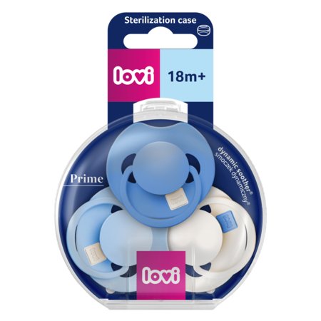 LOVI Prime silikoonist dünaamiline lutt, Ultramarine Blue, 18+ kuud, 3 tk, 34/450 