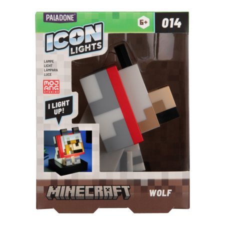 PALADONE MINECRAFT dekoratiivne LED-valgusti Wolf, PP16019MCFID 