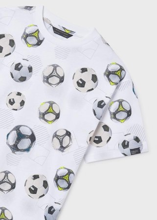 MAYORAL lühikeste varrukatega t-särk, white, 6.038-39, 157  cm 