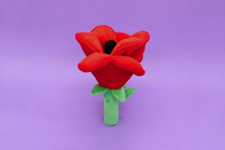 FLIPETZ pehme mänguasi - roos südames, Poppy red, 80400 