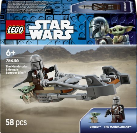 75436 LEGO® Star Wars™ Mandalorian ja Grogu Speeder Bike™ 