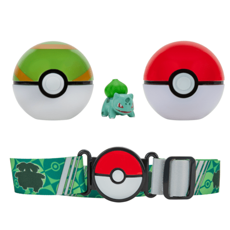 POKEMON  vöö “Clip’n Go” Poké pallidega – Bulbasaur, PKW2715 