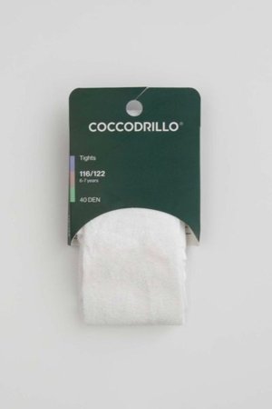 COCCODRILLO sukad TIGHT MICROFIBRE COLORFUL, valge, ZC5380316TMC-001-104, 104/110 cm 
