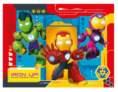 RAVENSBURGER laste pusle Iron Man & Friends, 12/16/20/24 tk, 12004190 