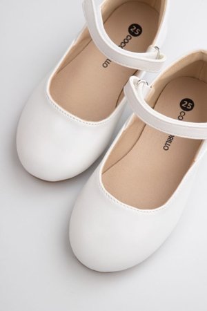 COCCODRILLO ballet shoes, white, WC6212203SHG-001-026, 26 size 