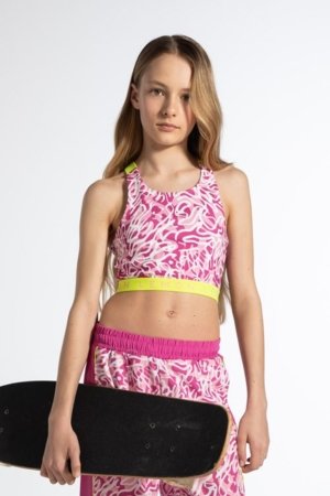COCCODRILLO top-sports bra, pink, WL6143401ACG-022-146, 146 size 