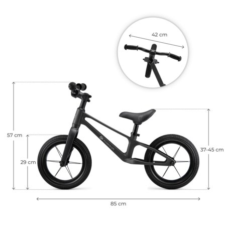 KINDERKRAFT tasakaaluratas ETER, must, KRETER00BLK0000 