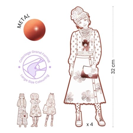 DJECO värvimiskomplekt Les demoiselles – Nina & friends, DJ09548