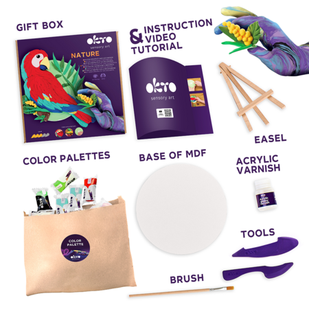 OKTO 3D Art Set Macaw, 20045 