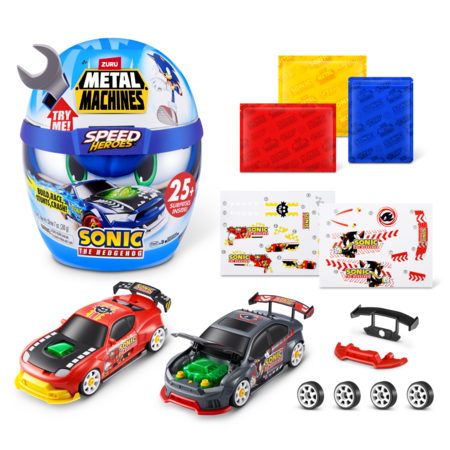 METAL MACHINES kokkupandav automudel Sonic The Hedgehog, assortii, 67128 